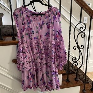 Size Small , Sunday Tropez, babydoll ! You do need an undergarment underneath!